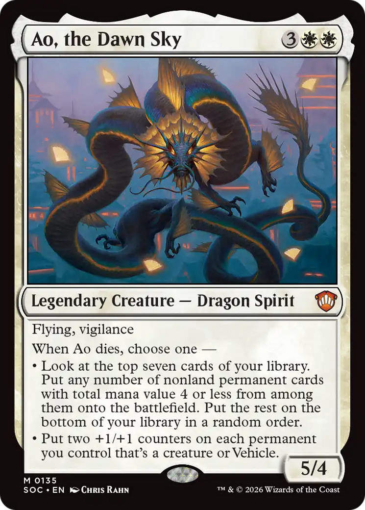 Ao, the Dawn Sky [Secrets of Strixhaven Commander] | Empire Gaming NC