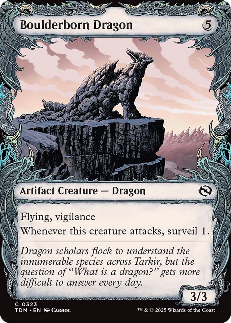 Boulderborn Dragon (Showcase) [Tarkir: Dragonstorm] | Empire Gaming NC