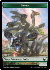 Hydra (Ripple Foil) // Boar Double-Sided Token [Modern Horizons 3 Commander Tokens] | Empire Gaming NC