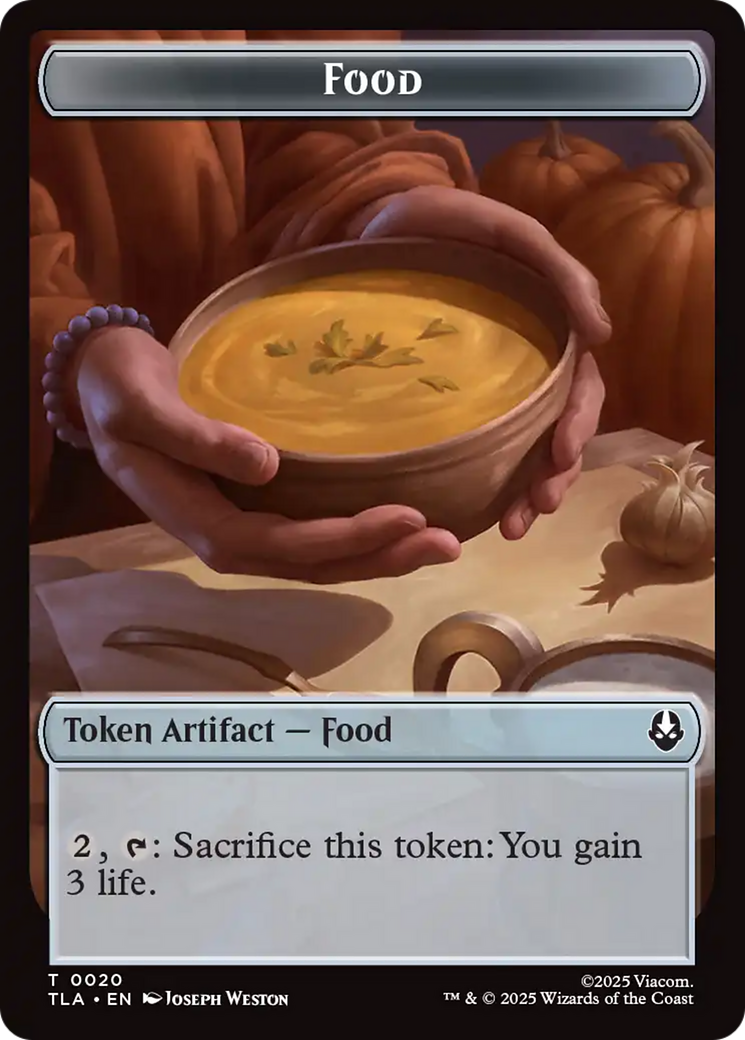 Food (0020) // Ally (0007) Double-Sided Token [Avatar: The Last Airbender Tokens] | Empire Gaming NC