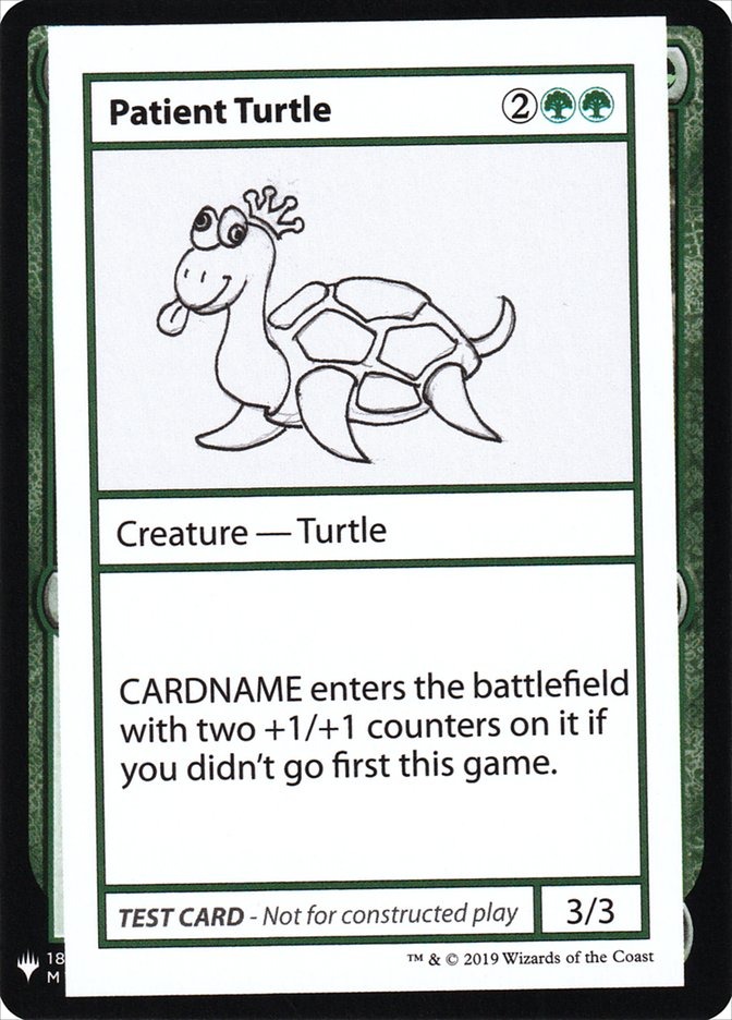 Patient Turtle [Mystery Booster Playtest Cards] | Empire Gaming NC