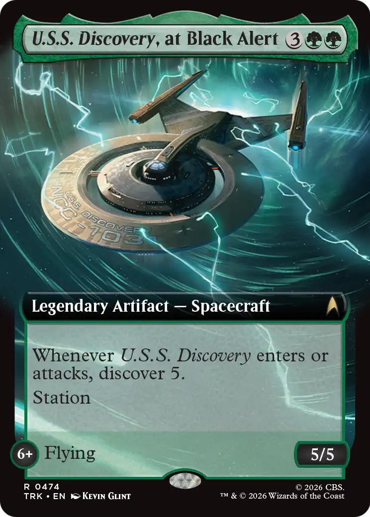 U.S.S. Discovery, at Black Alert (Extended Art) [Star Trek] | Empire Gaming NC
