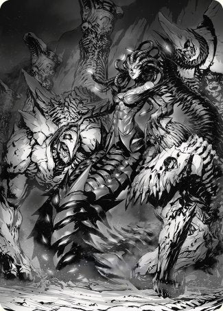 Vraska, Betrayal's Sting Art Card [Phyrexia: All Will Be One Art Series] | Empire Gaming NC
