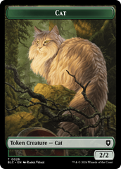 Elemental // Cat Double-Sided Token [Bloomburrow Commander Tokens] | Empire Gaming NC