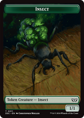 Insect (0011) // Shapeshifter Double-Sided Token [Duskmourn: House of Horror Commander Tokens] | Empire Gaming NC