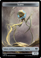 Servo // Dragon (0020) Double-Sided Token [Commander Masters Tokens] | Empire Gaming NC