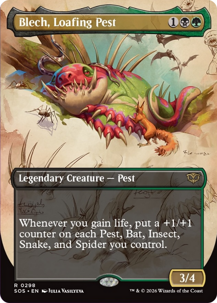 Blech, Loafing Pest (Borderless) [Secrets of Strixhaven] | Empire Gaming NC