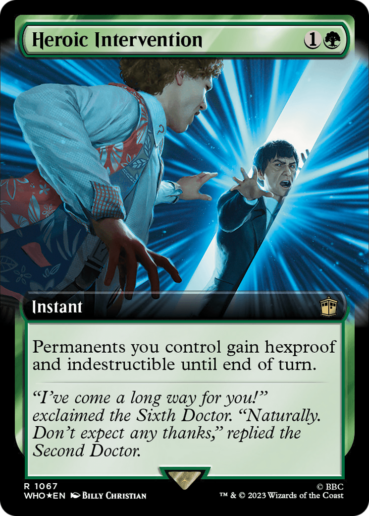 Heroic Intervention (Extended Art) (Surge Foil) [Doctor Who] | Empire Gaming NC