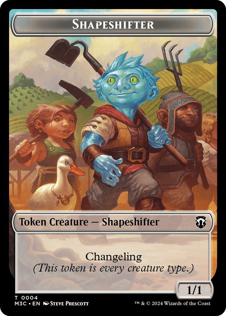 Shapeshifter (0004) // Copy Double-Sided Token [Modern Horizons 3 Commander Tokens] | Empire Gaming NC