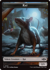 Human // Rat Double-Sided Token [Tarkir: Dragonstorm Commander Tokens] | Empire Gaming NC