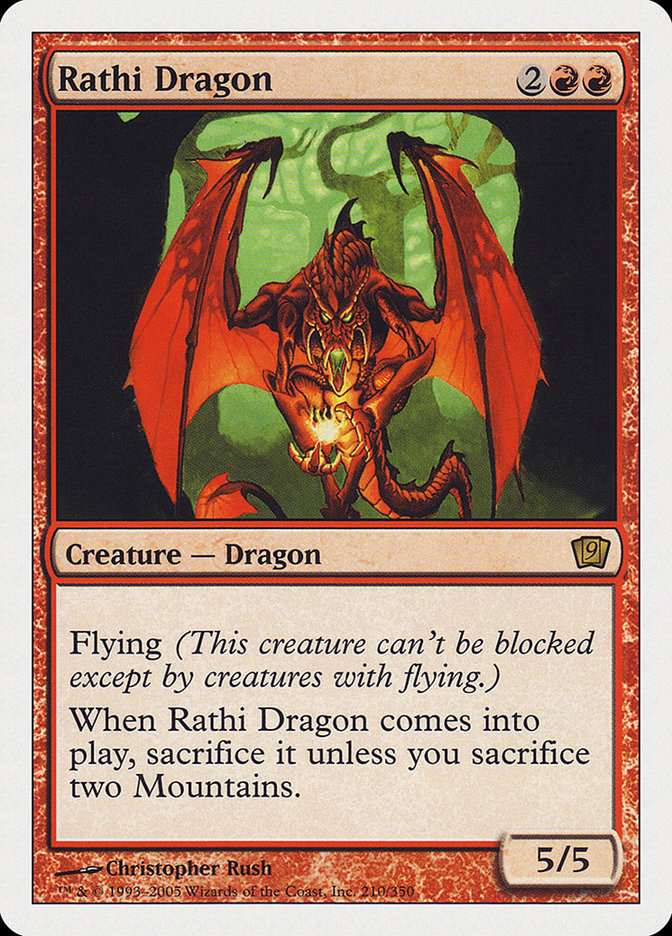 Rathi Dragon (9th Edition) [Oversize Cards] | Empire Gaming NC