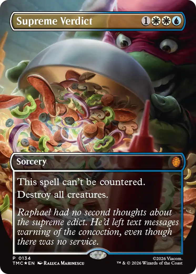 Supreme Verdict (Borderless) [Teenage Mutant Ninja Turtles Promos] | Empire Gaming NC