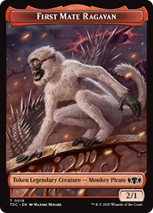 First Mate Ragavan // Treasure Double-Sided Token [Tarkir: Dragonstorm Commander Tokens] | Empire Gaming NC