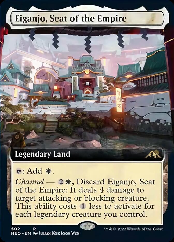 Eiganjo, Seat of the Empire (Extended Art) [Kamigawa: Neon Dynasty] | Empire Gaming NC