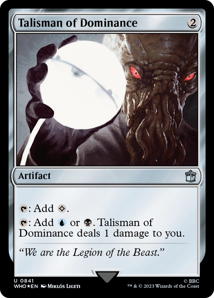 Talisman of Dominance (Surge Foil) [Doctor Who] | Empire Gaming NC