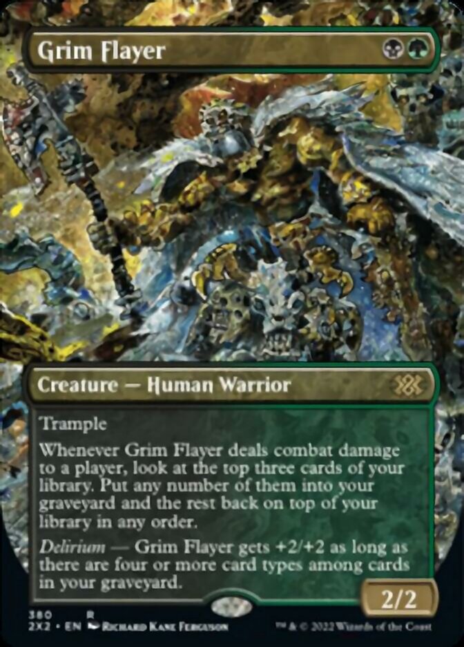 Grim Flayer (Borderless Alternate Art) [Double Masters 2022] | Empire Gaming NC