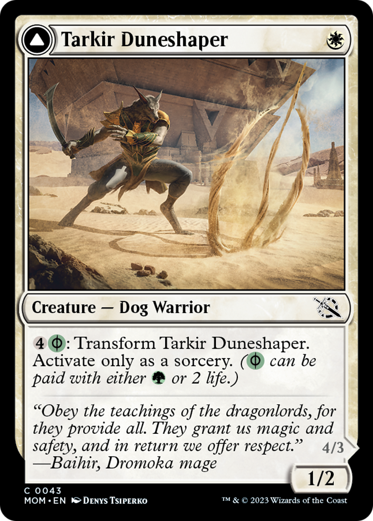 Tarkir Duneshaper // Burnished Dunestomper [March of the Machine] | Empire Gaming NC