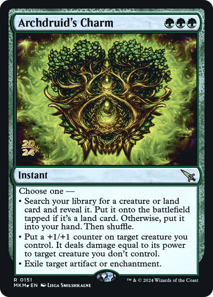 Archdruid's Charm [Murders at Karlov Manor Prerelease Promos] | Empire Gaming NC