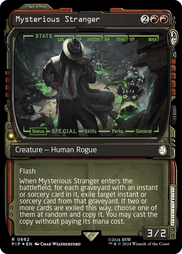 Mysterious Stranger (Showcase) (Surge Foil) [Fallout] | Empire Gaming NC