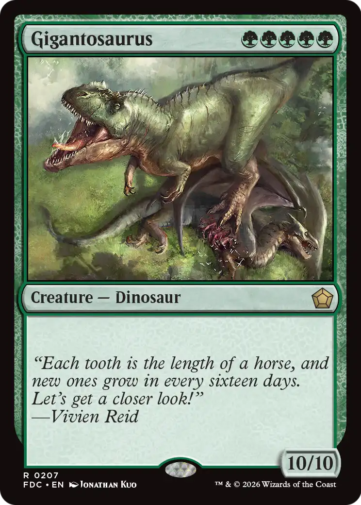 Gigantosaurus [Foundations Commander] | Empire Gaming NC