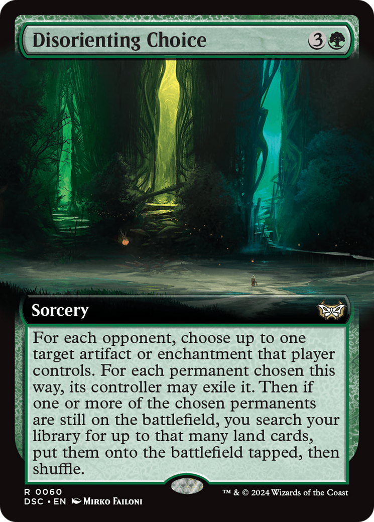 Disorienting Choice (Extended Art) [Duskmourn: House of Horror Commander] | Empire Gaming NC