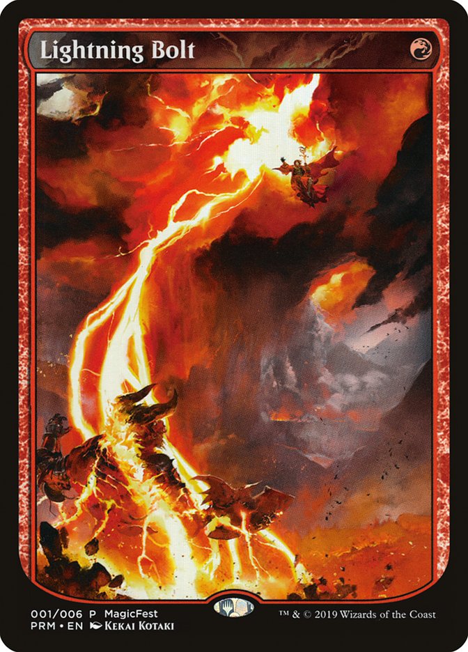 Lightning Bolt (Textless) [MagicFest 2019] | Empire Gaming NC