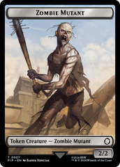 Radiation // Zombie Mutant Double-Sided Token [Fallout Tokens] | Empire Gaming NC