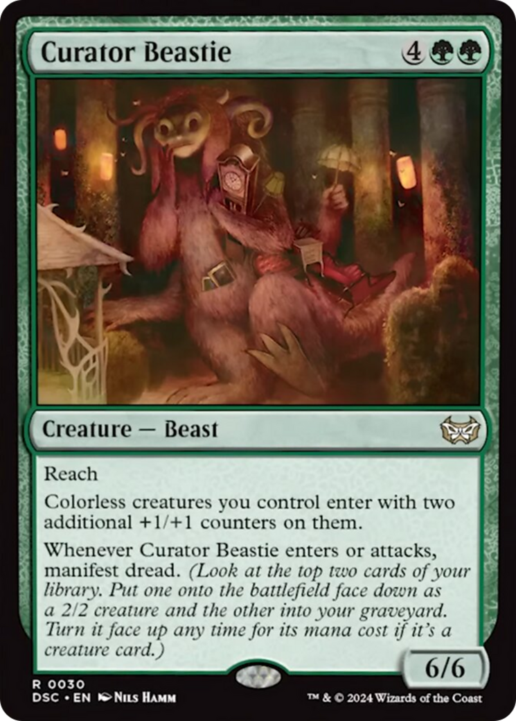 Curator Beastie (Extended Art) [Duskmourn: House of Horror Commander] | Empire Gaming NC