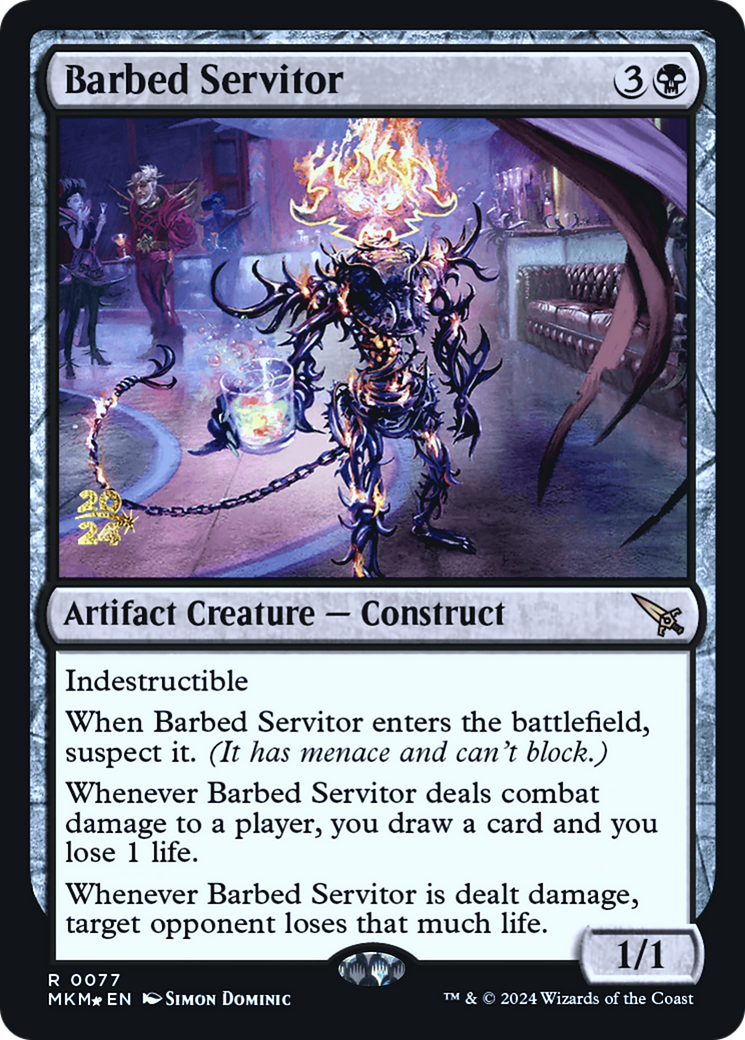 Barbed Servitor [Murders at Karlov Manor Prerelease Promos] | Empire Gaming NC