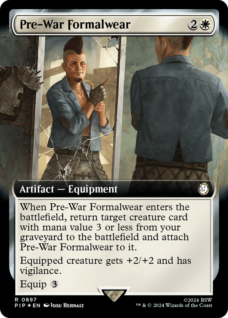 Pre-War Formalwear (Extended Art) (Surge Foil) [Fallout] | Empire Gaming NC