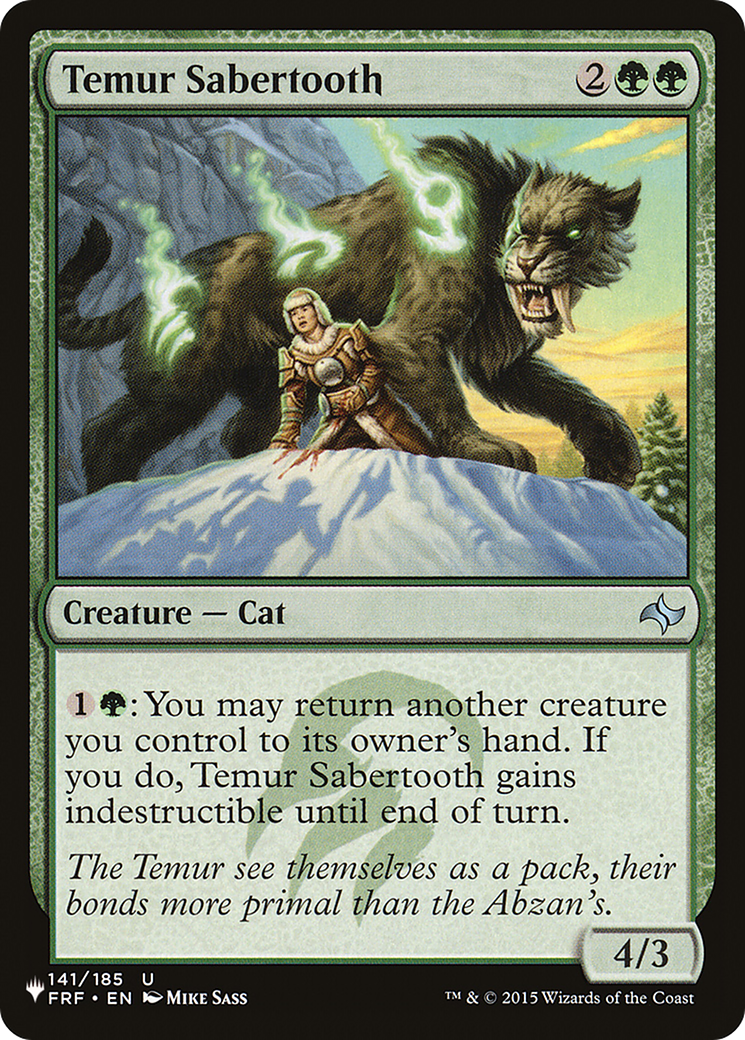 Temur Sabertooth [The List] | Empire Gaming NC