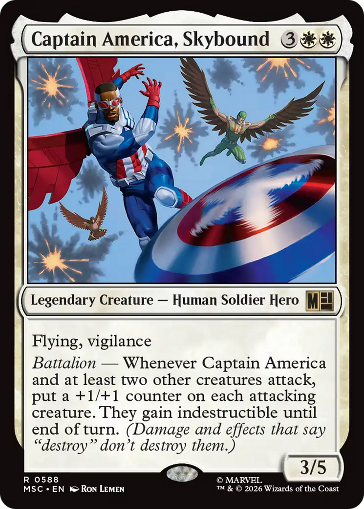 Captain America, Skybound [Marvel Super Heroes Commander] | Empire Gaming NC