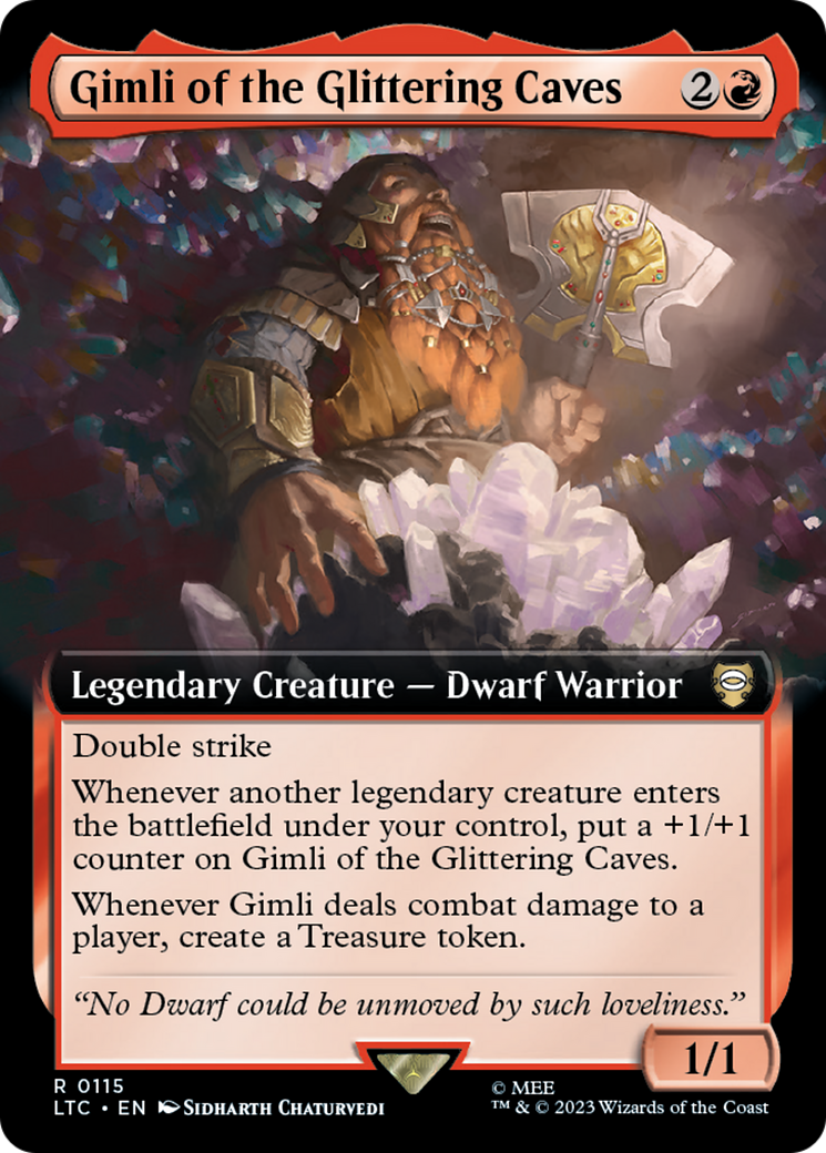 Gimli of the Glittering Caves (Extended Art) [The Lord of the Rings: Tales of Middle-Earth Commander] | Empire Gaming NC