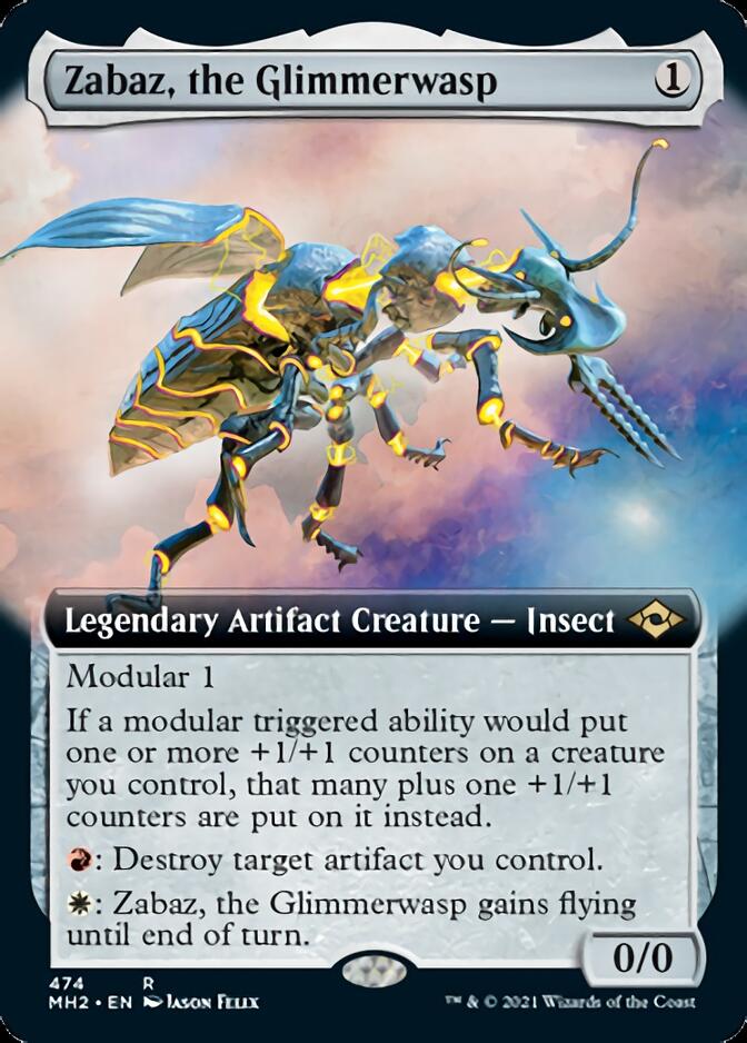 Zabaz, the Glimmerwasp (Extended Art) [Modern Horizons 2] | Empire Gaming NC