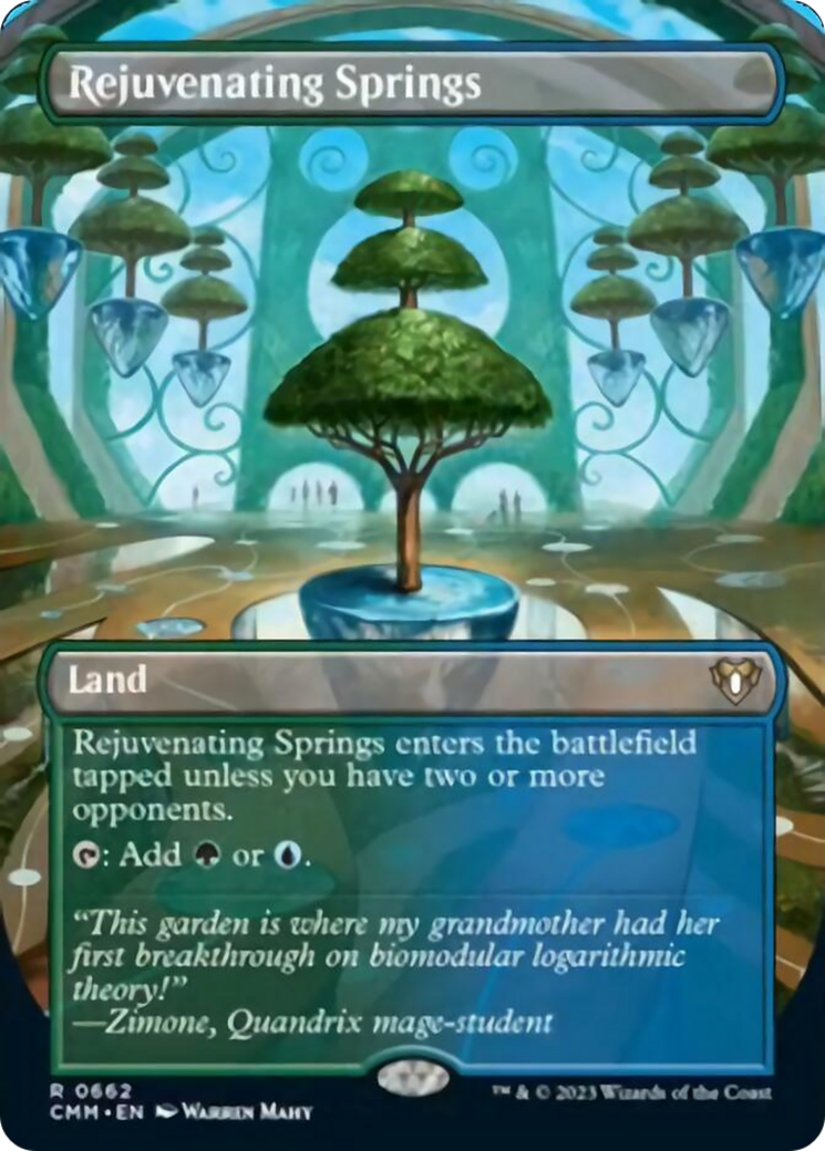 Rejuvenating Springs (Borderless Alternate Art) [Commander Masters] | Empire Gaming NC