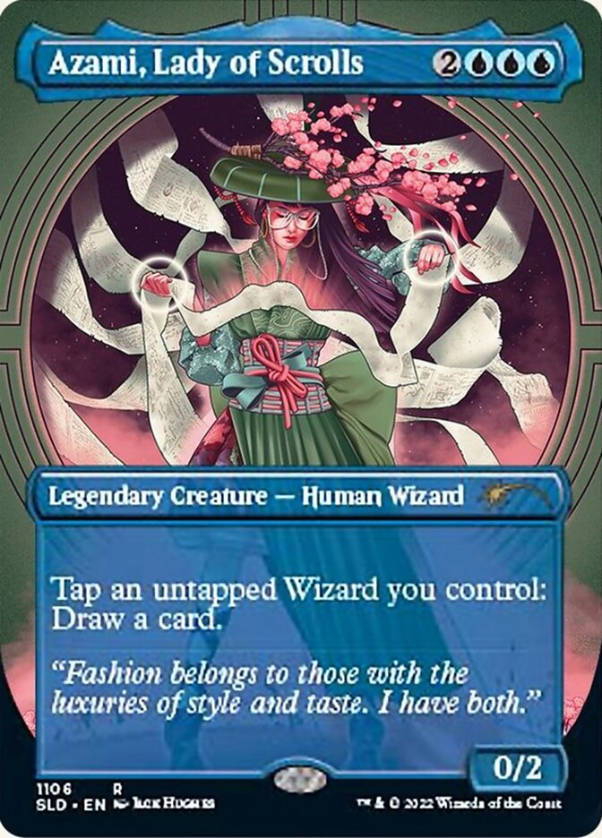 Azami, Lady of Scrolls (Borderless) [Secret Lair Drop Series] | Empire Gaming NC