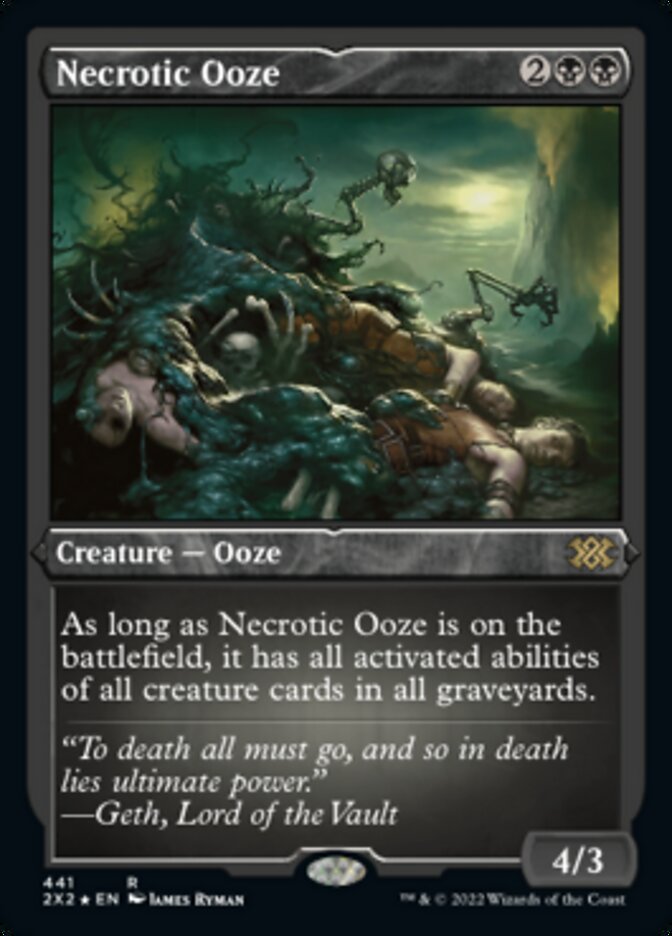 Necrotic Ooze (Foil Etched) [Double Masters 2022] | Empire Gaming NC