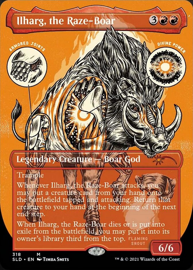 Ilharg, the Raze-Boar (Borderless Foil Etched) [Secret Lair Drop Series] | Empire Gaming NC