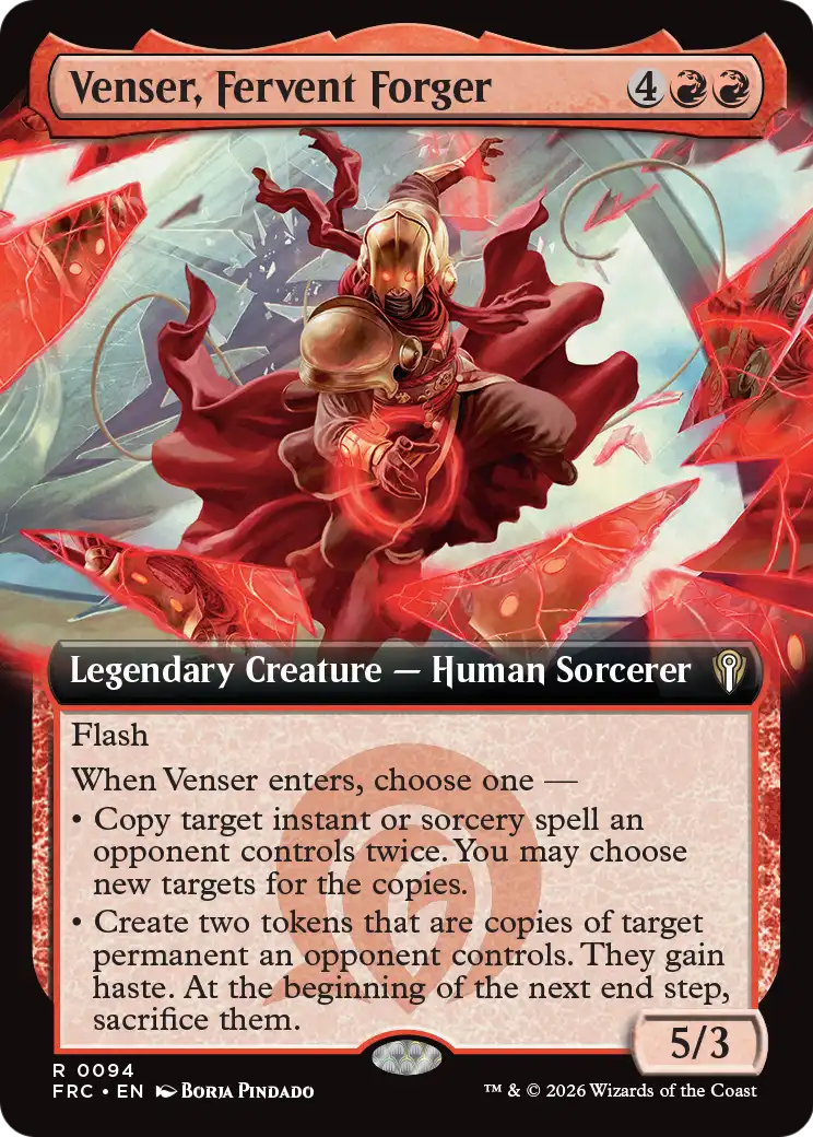 Venser, Fervent Forger (Extended Art) [Reality Fracture Commander] | Empire Gaming NC