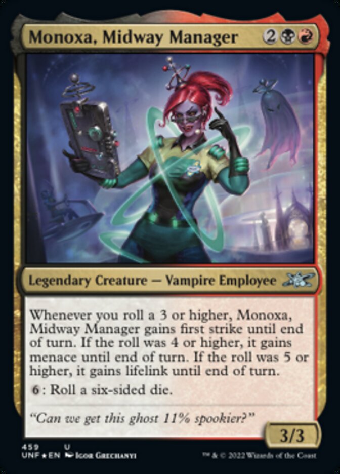 Monoxa, Midway Manager (Galaxy Foil) [Unfinity] | Empire Gaming NC