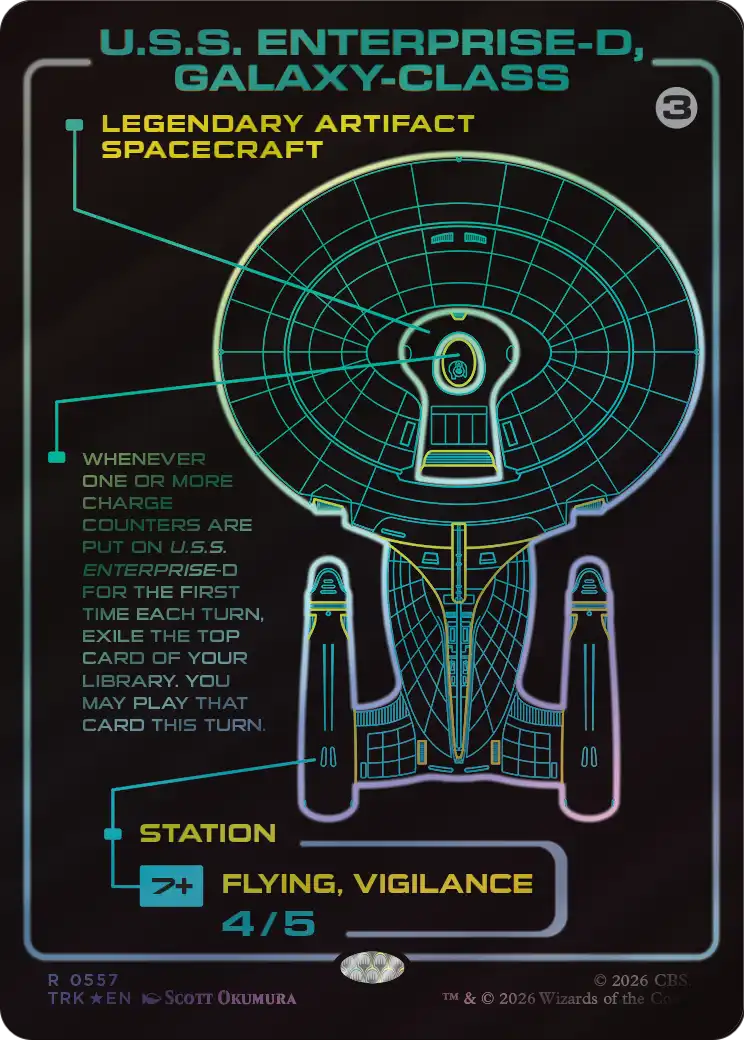 U.S.S. Enterprise-D, Galaxy-Class (Surge Foil) [Star Trek] | Empire Gaming NC