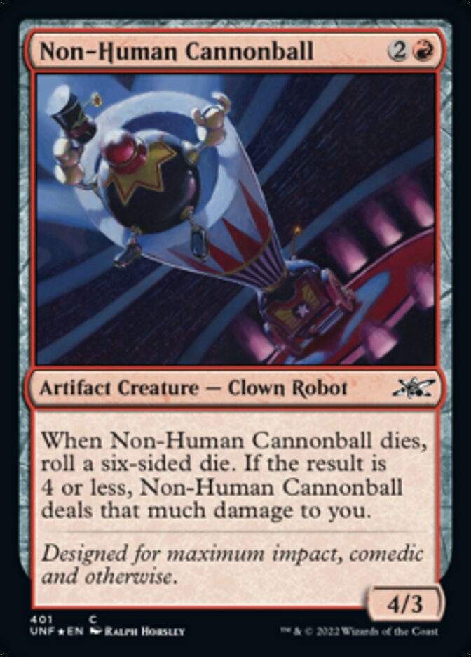 Non-Human Cannonball (Galaxy Foil) [Unfinity] | Empire Gaming NC