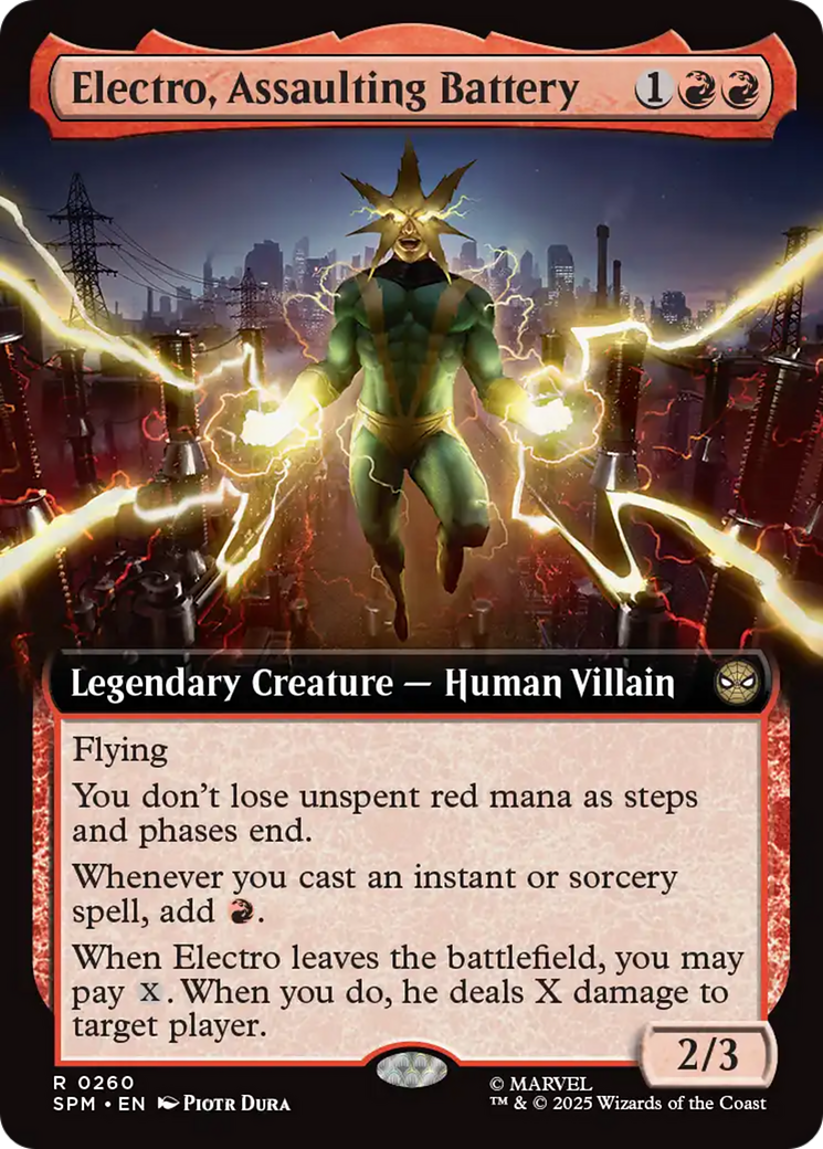 Electro, Assaulting Battery (Extended Art) [Marvel's Spider-Man] | Empire Gaming NC