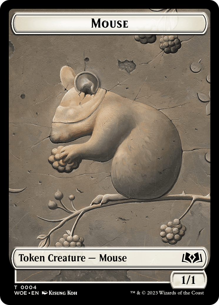 Mouse // Food (0013) Double-Sided Token [Wilds of Eldraine Tokens] | Empire Gaming NC