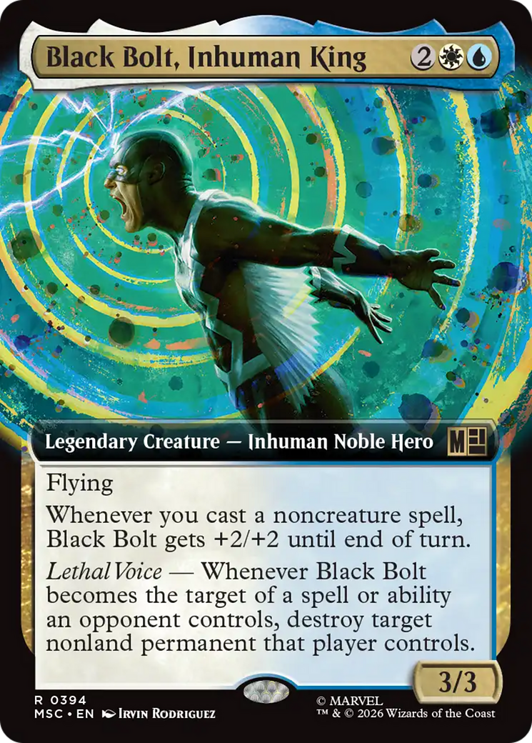 Black Bolt, Inhuman King (Extended Art) [Marvel Super Heroes Commander] | Empire Gaming NC