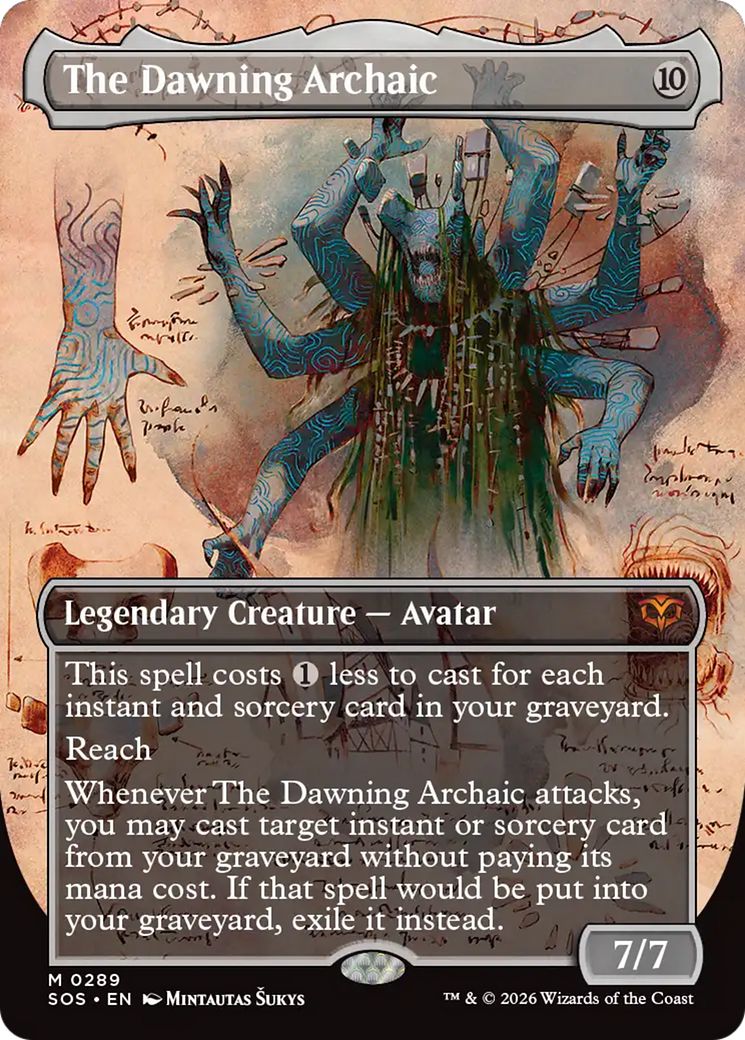 The Dawning Archaic (Borderless) [Secrets of Strixhaven] | Empire Gaming NC