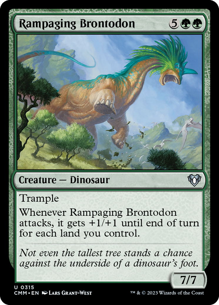 Rampaging Brontodon [Commander Masters] | Empire Gaming NC