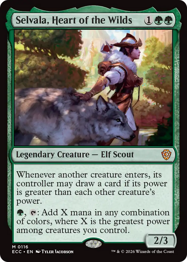 Selvala, Heart of the Wilds [Lorwyn Eclipsed Commander] | Empire Gaming NC