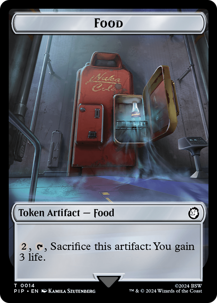 Robot // Food (0014) Double-Sided Token [Fallout Tokens] | Empire Gaming NC