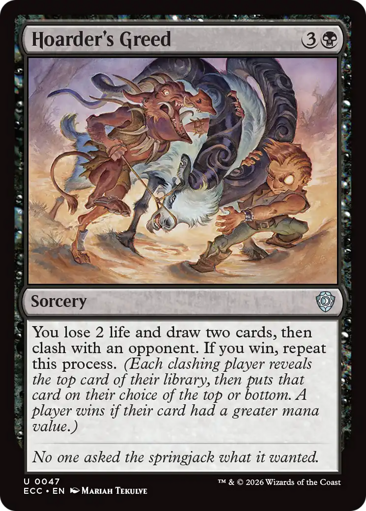 Hoarder's Greed [Lorwyn Eclipsed Commander] | Empire Gaming NC